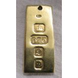 Small gold ingot - Approx 3.3g