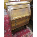 Small oak bureau