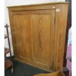 Large pine corner cupboard