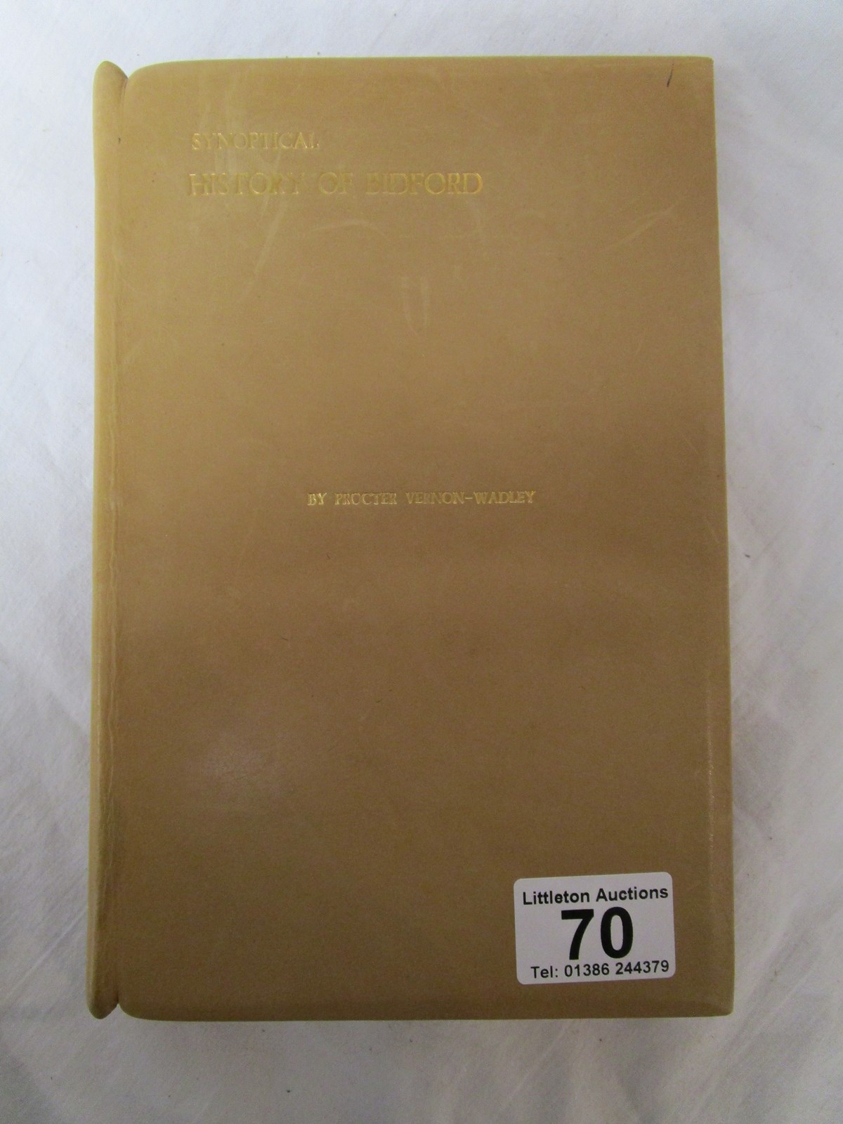 Synoptical History of Bidford by P Vernon-Wadley (Rare)