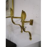 Pair of Regency style ormolu wall brackets