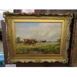 Oil on canvas - The Haywain by Charles Thomas Burt (unsigned)