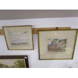 2 watercolours/sketches by James Bateman