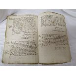 Contemporary copy of court record book of Manors South, Middle & North Littleton - Many Evesham