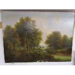 Large oil - Rural scene A/F