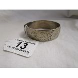 Charles Horner silver bangle - Approx 31g