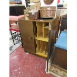 Vintage oak stationary cupboard