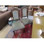 Set of 4 Edwardian dining chairs