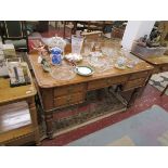 Victorian pine desk