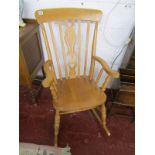 Teak rocking chair