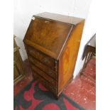 Small burr walnut bureau