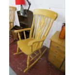 Teak rocking chair