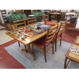 G-Plan dining table and 4 chairs