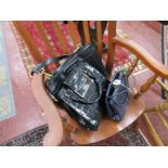 2 designer handbags & pigskin lined laptop bag