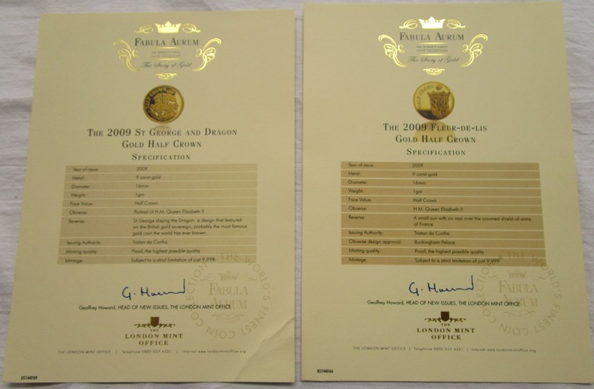 8 gold coins with certificates - Image 5 of 5