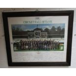 Cricket hall of fame signed photograph