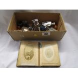 Box of collectables to include Victorian photo album