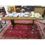 Oak refectory table