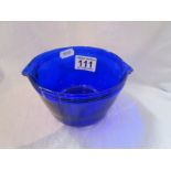 Early Bristol blue glass bowl