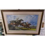 L/E & signed racing print