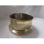 Hallmarked silver wine holder