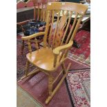 Beech rocking chair