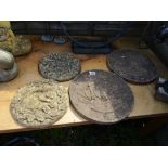 2 pairs of decorative stepping stones