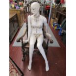 Beaded lady manikin