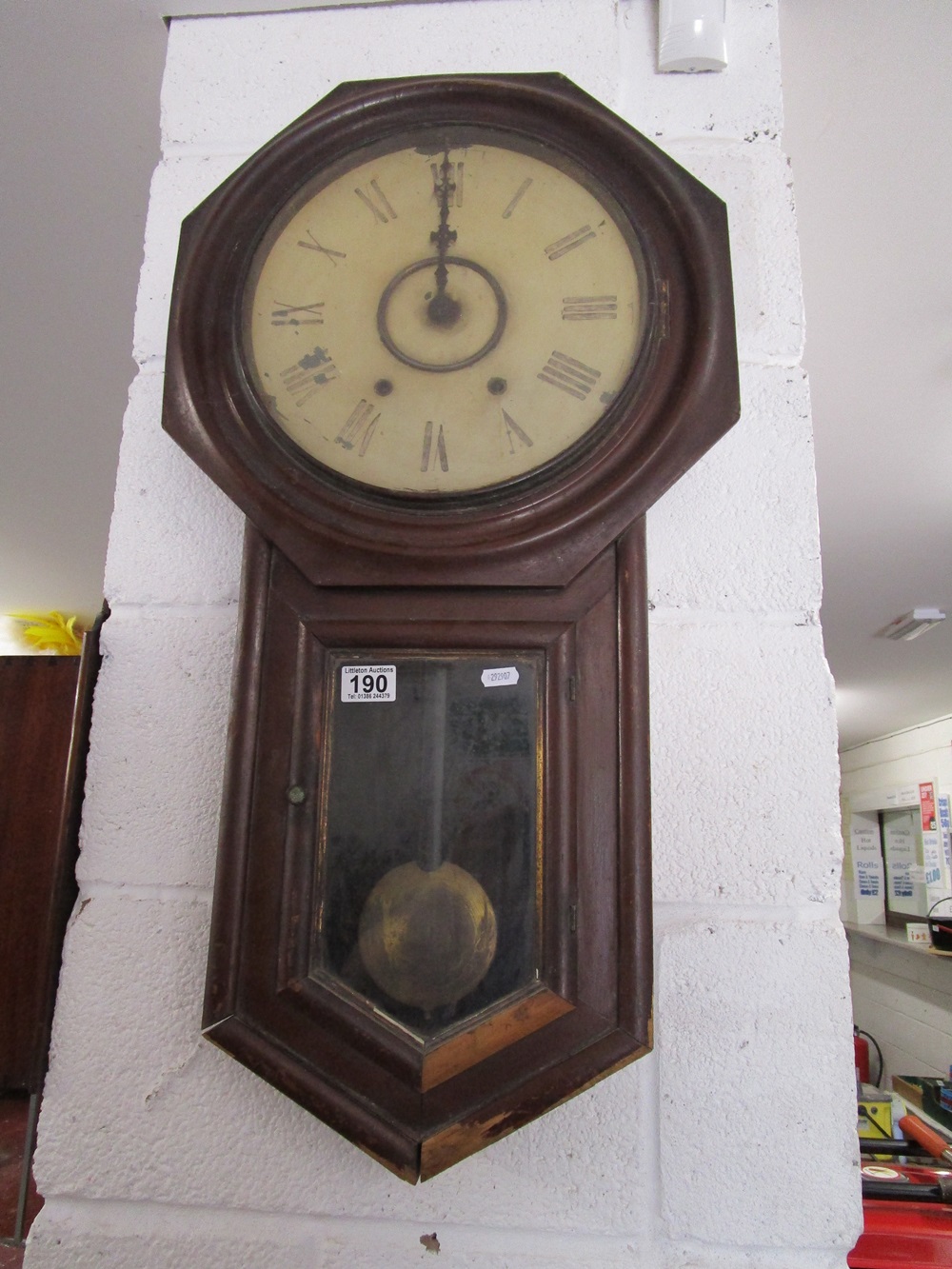 Working Victorian wall clock