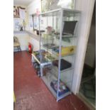 Large glass display cabinet