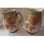 Crown Ducal vase & jug - Signed Rhead