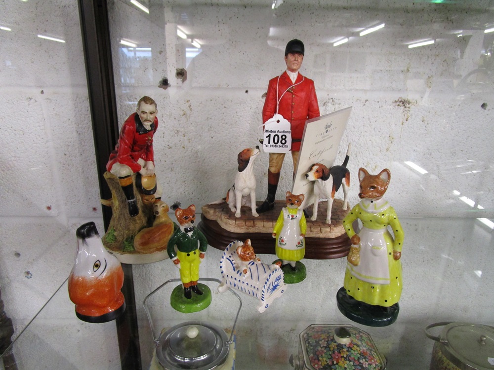 Collection of china Huntsmen & animal figures