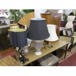 Selection of new table lamps