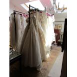 Rack of approx 40 quality wedding dresses etc