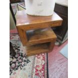 Unusual S shaped rosewood occasional table