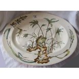 Victorian Copeland meat plate with gravy well