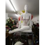 Beaded lady manikin