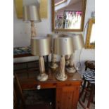 5 table lamps