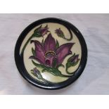 Moorcroft ‘Pulsatilla Flower’ 780/4 pin tray / coaster - Circa 2010