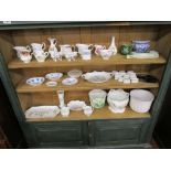 3 shelves of china to include Royal Albert & Aynsley