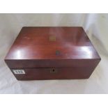 Victorian mahogany writing box