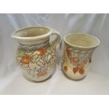 Crown Ducal jug & vase - Signed Rhead