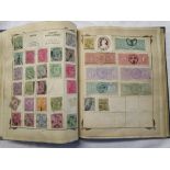 Stamps - 2 albums to include China & GB plus old 1000 Reichsbanknote