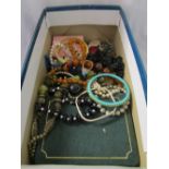 Box of costume jewellery