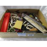 Large box of costume jewellery