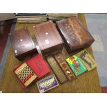 3 Victorian boxes and games
