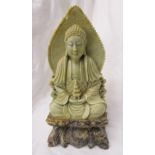 Oriental soap stone figure