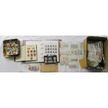 Stamps - GB album, All World airmail album, all World stamps in packets & loose, approvals book,