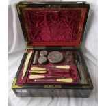 Victorian vanity case to include silver fittings