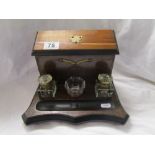 Victorian inkwell & stationary stand